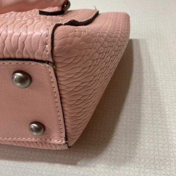 EUC Beautiful Patricia Nash Pattern Embossed Pink Satchel - Picture 6 of 12